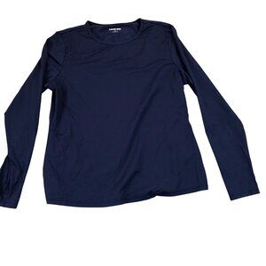 Lands End Youth T-Shirt Girls Medium (10-12) Long Sleeve Cotton Casual Pullover
